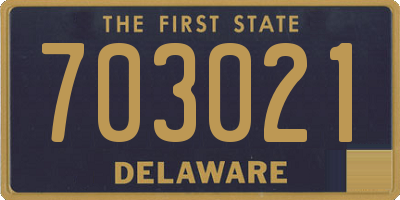 DE license plate 703021