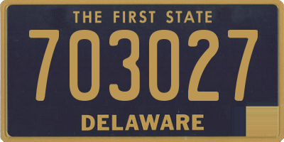DE license plate 703027