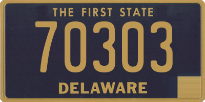 DE license plate 70303