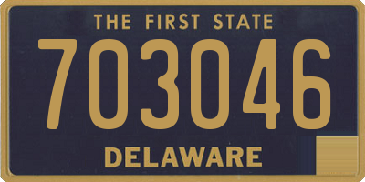 DE license plate 703046