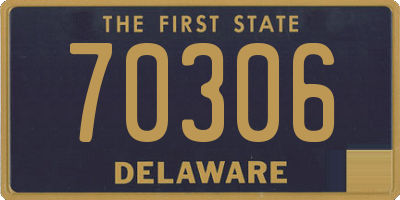 DE license plate 70306