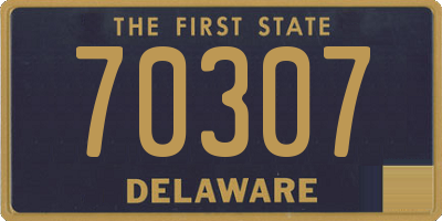 DE license plate 70307
