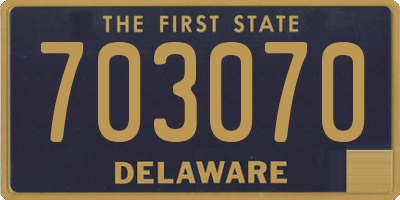 DE license plate 703070