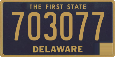 DE license plate 703077