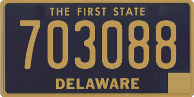 DE license plate 703088