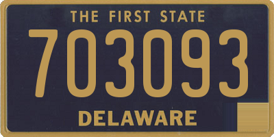 DE license plate 703093