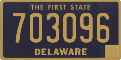 DE license plate 703096
