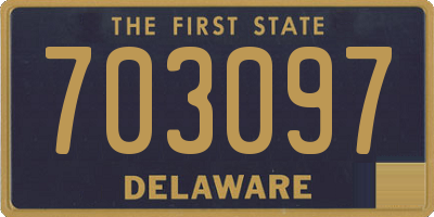 DE license plate 703097