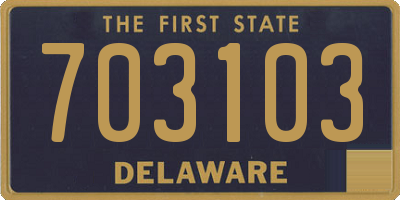 DE license plate 703103