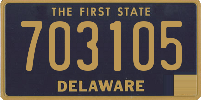 DE license plate 703105