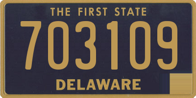 DE license plate 703109