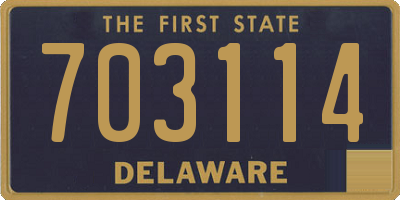 DE license plate 703114