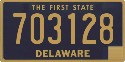 DE license plate 703128