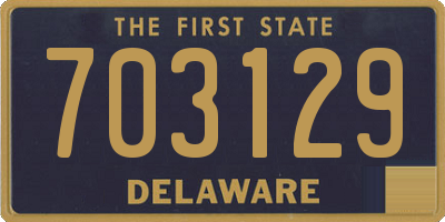 DE license plate 703129