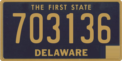 DE license plate 703136
