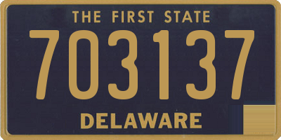 DE license plate 703137
