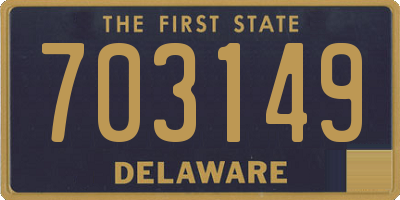 DE license plate 703149