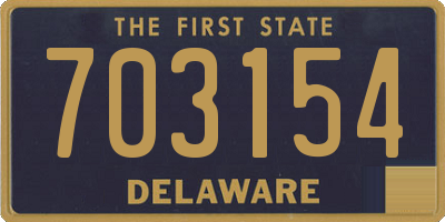 DE license plate 703154