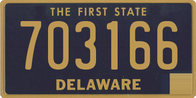 DE license plate 703166