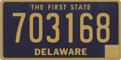 DE license plate 703168