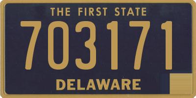 DE license plate 703171