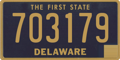 DE license plate 703179