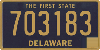 DE license plate 703183