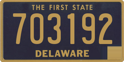 DE license plate 703192