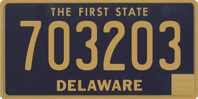 DE license plate 703203