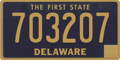 DE license plate 703207