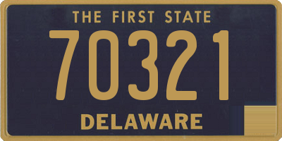 DE license plate 70321