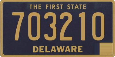 DE license plate 703210