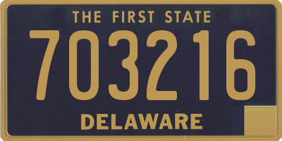 DE license plate 703216