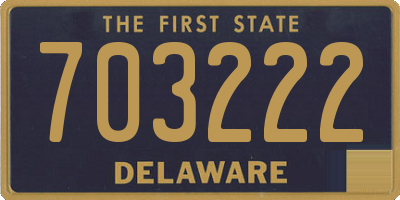 DE license plate 703222