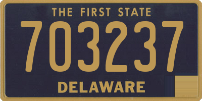 DE license plate 703237
