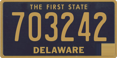 DE license plate 703242