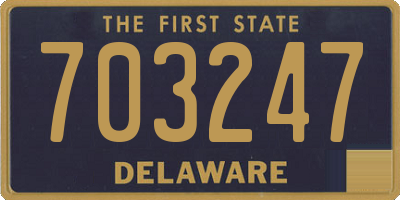 DE license plate 703247