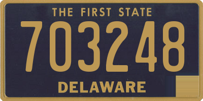 DE license plate 703248