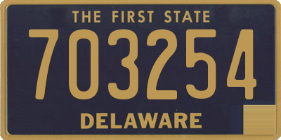 DE license plate 703254