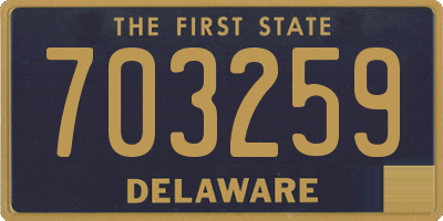 DE license plate 703259