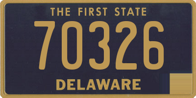 DE license plate 70326