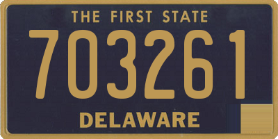 DE license plate 703261