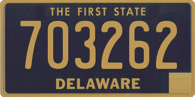 DE license plate 703262