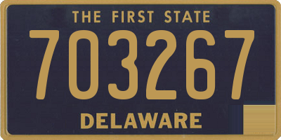 DE license plate 703267