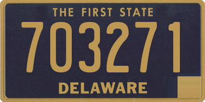DE license plate 703271