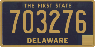 DE license plate 703276