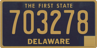 DE license plate 703278