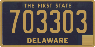 DE license plate 703303