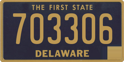 DE license plate 703306