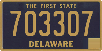 DE license plate 703307